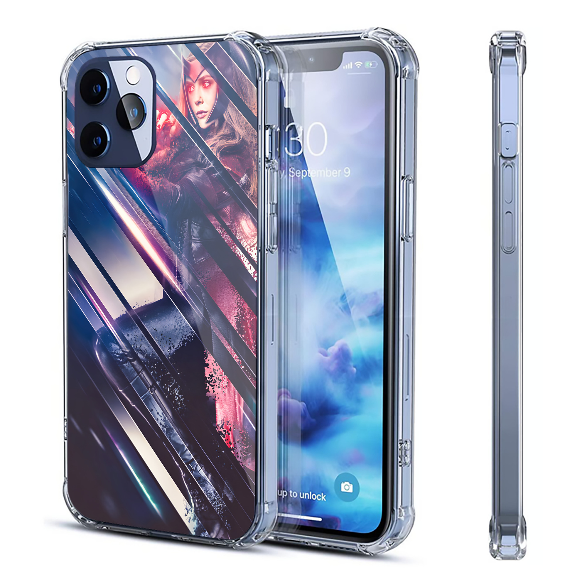 （画像用） アベンジャーズ The Avengers 【iPhone 12シリーズ対応】透明スマホケース（クリアソフトケース）